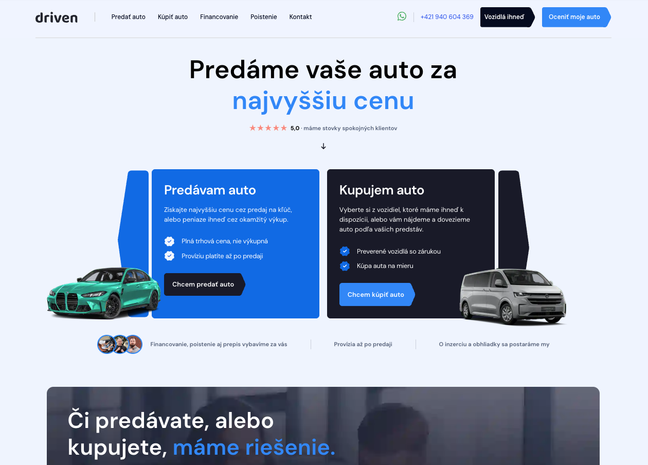 Driven — vizuál projektu