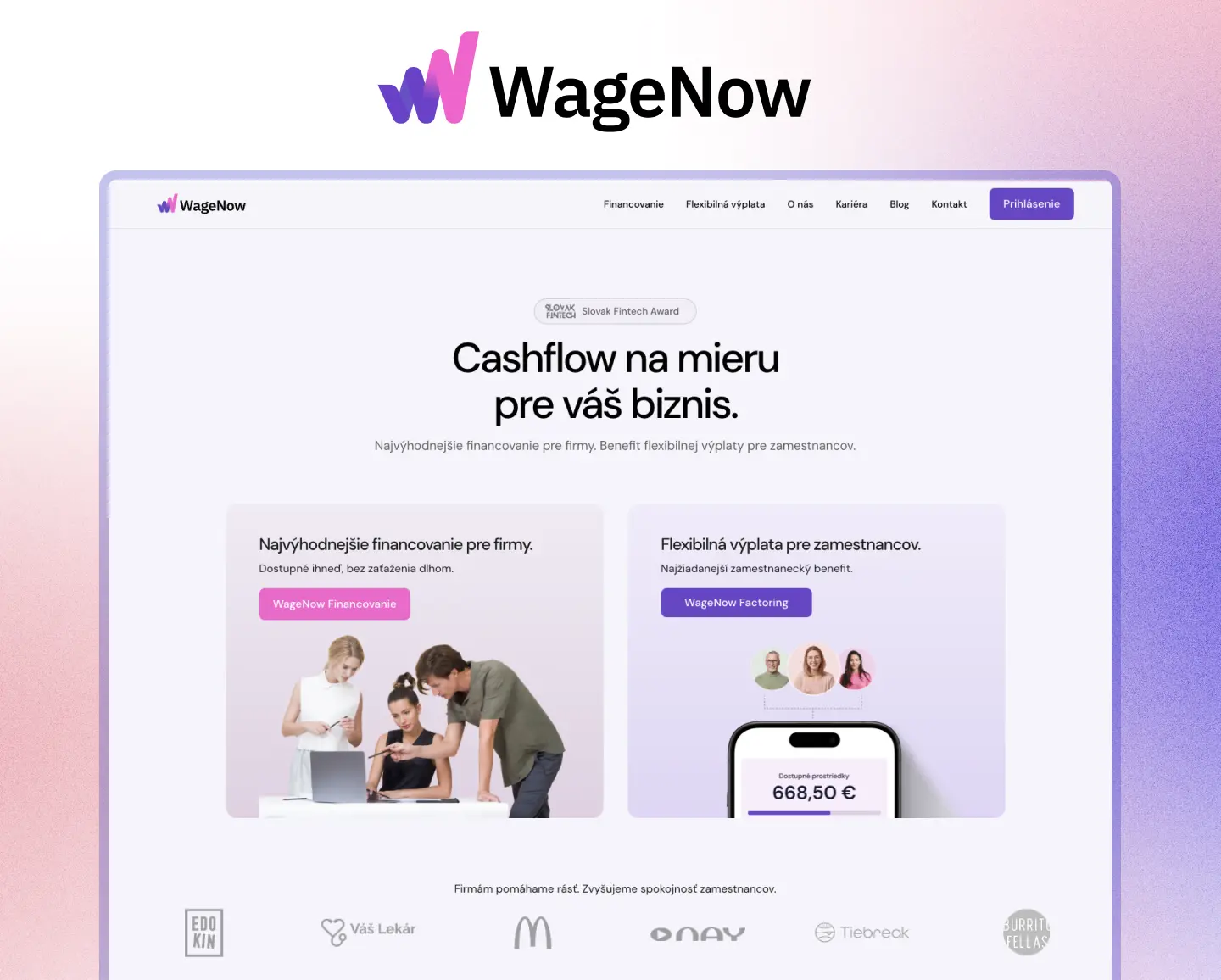 WageNow — ukážka projektu